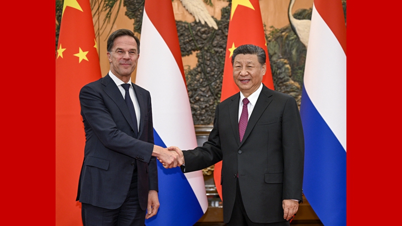 Xi meets Dutch PM